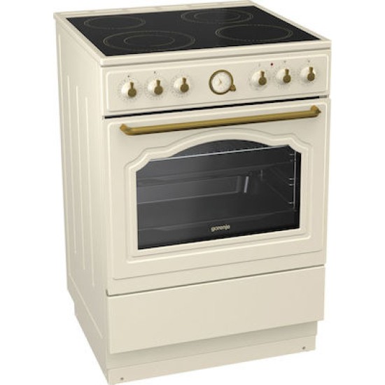 Gorenje GECS6B70CLI Κουζίνα 71lt με Κεραμικές Εστίες Π60εκ. Μπεζ (034064101). με 4ετή εγγύηση Gorenje GECS6B70CLI Κουζίνα 71lt με Κεραμικές Εστίες Π60εκ. Μπεζ (034064101). με 4ετή εγγύηση