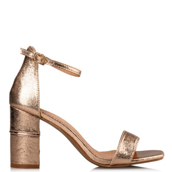 BLOCK HEEL SANDALS - Χαλκός BLOCK HEEL SANDALS - Χαλκός
