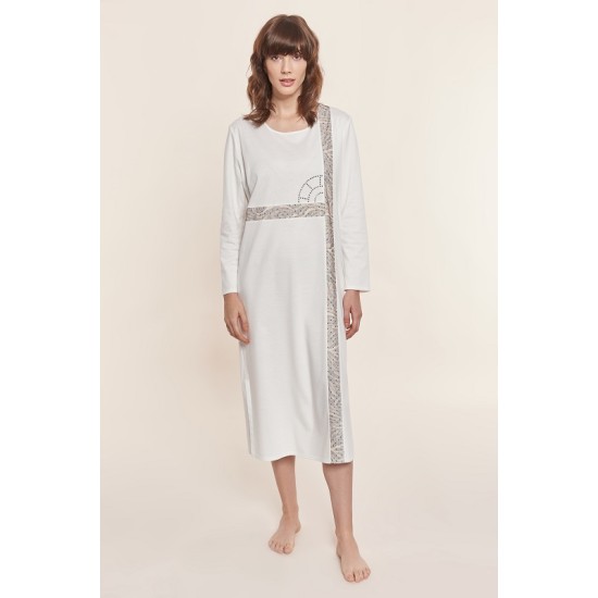 ΝΥΧΤΙΚΟ Feraud 100% βαμβάκι midi - Ivory ΝΥΧΤΙΚΟ Feraud 100% βαμβάκι midi - Ivory
