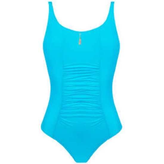 Μαγιό ολόσωμο Antigel με μπανέλα και χαμηλή πλάτη - Turquoise Μαγιό ολόσωμο Antigel με μπανέλα και χαμηλή πλάτη - Turquoise