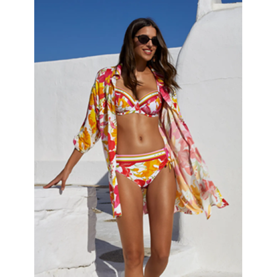 Μαγιό Lise charmel μπικίνι με μπανέλα - Floral white Μαγιό Lise charmel μπικίνι με μπανέλα - Floral white